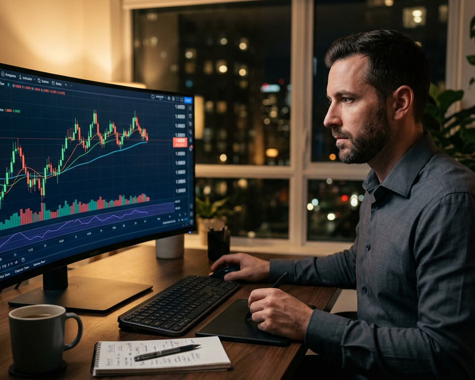 An artistic representation of green and red Japanese candlestick price action patterns on a clean professional financial market background.