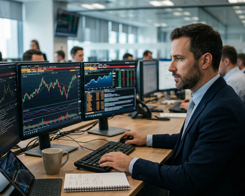 A professional financial chart showing price bouncing between two horizontal support and resistance lines in a sideways market trend.