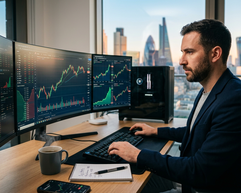 A professional trader analyzing a systematic US stock watchlist for weekly momentum trends using a rules-based framework.