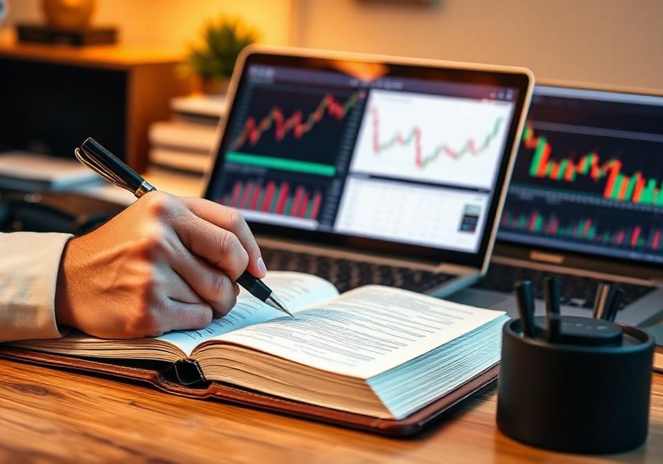 Trading journal showing how consistent documentation improves trading results