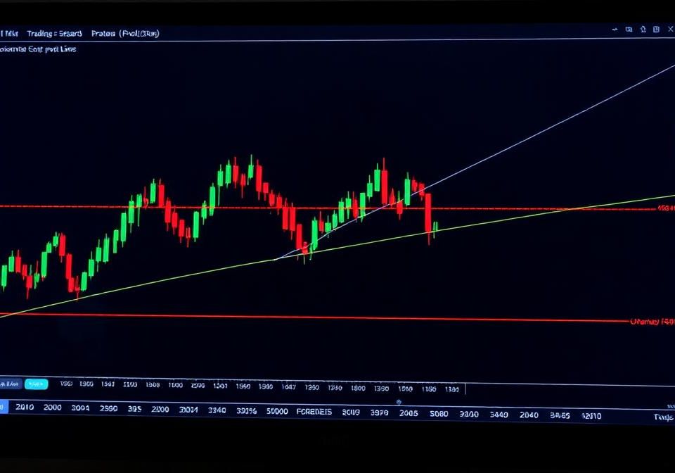 Pivot point calculator showing support and resistance levels on a price chart