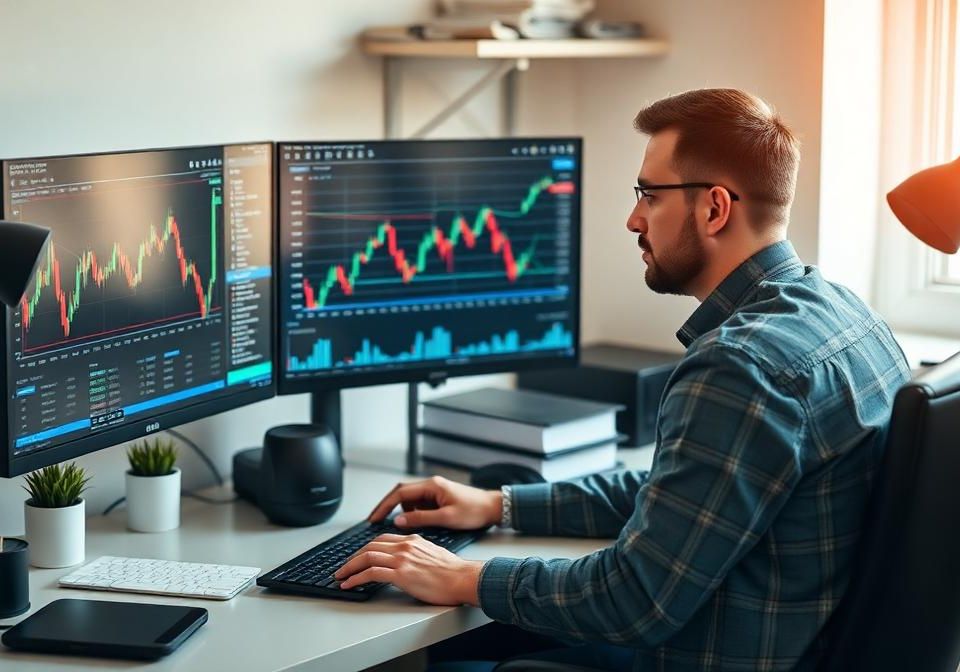 Disciplined trader following structured trading rules and journal process