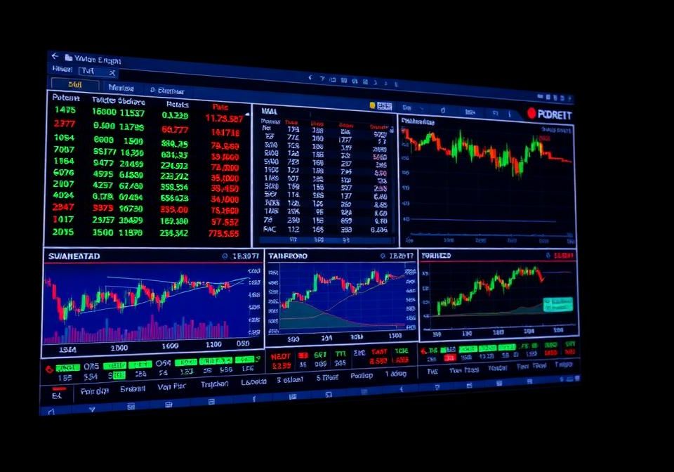 Trading scanner filtering market opportunities by volume and price patterns